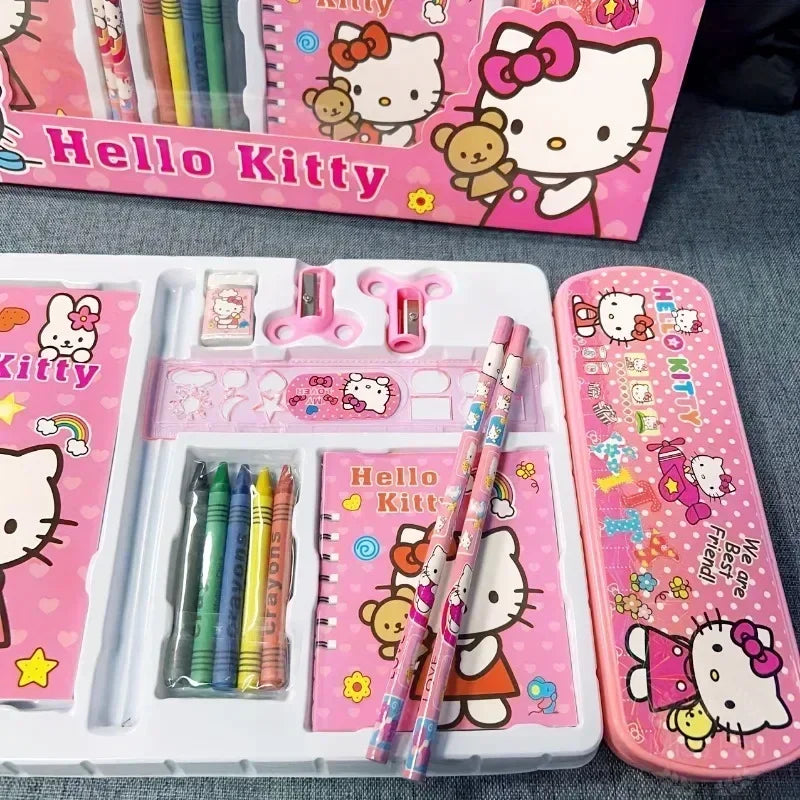 Sanrio Hello Kitty 14-Piece Stationery Gift Set — Cartoon Student Pack