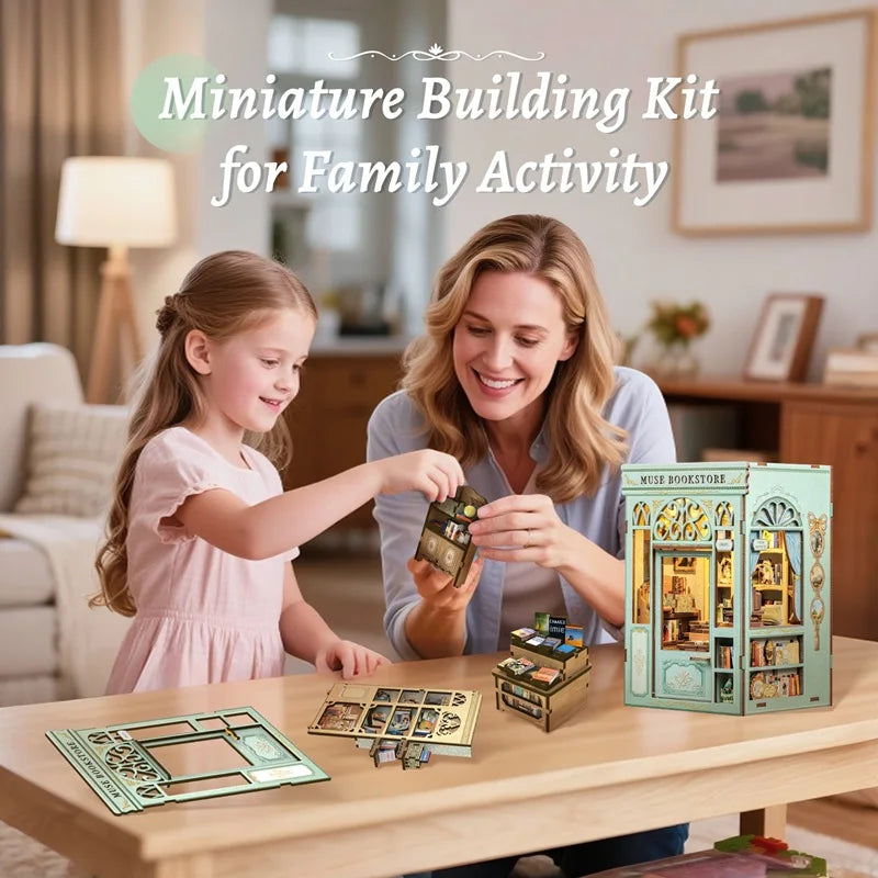 CUTEBEE Muse Bookstore Book Nook Kit