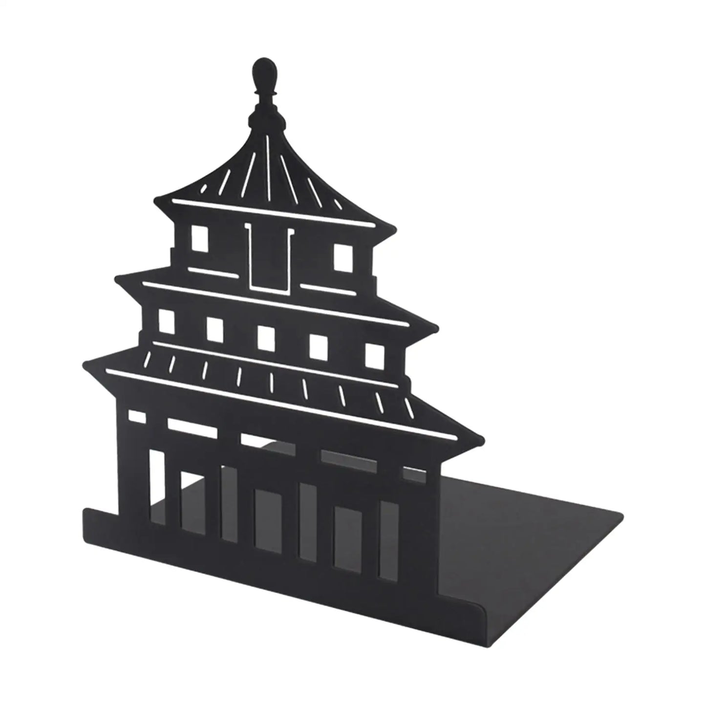 World Landmark Metal Bookends — Eiffel Tower, Statue of Liberty, Pagoda, or City Skyline