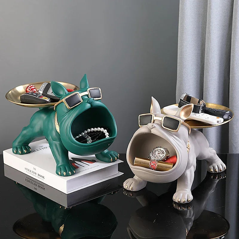 Quirky Bulldog Storage Statue — Useful storage for small items