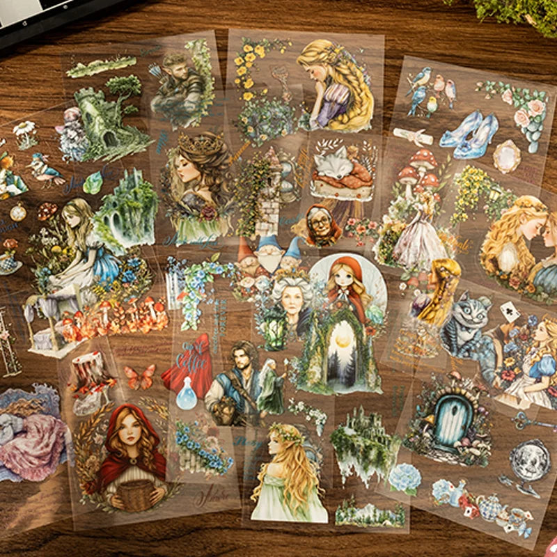 Fairy Tale Sequel Series Sticker Books (18-Piece Set)