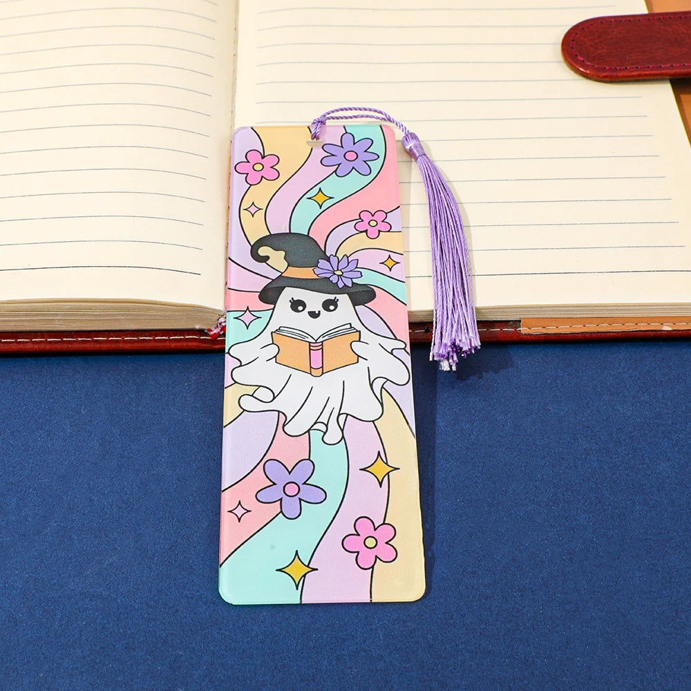 Halloween Ghost & Skeleton Bookmarks — Spooky Page Holders (Pick 1 or Full Set of 8)