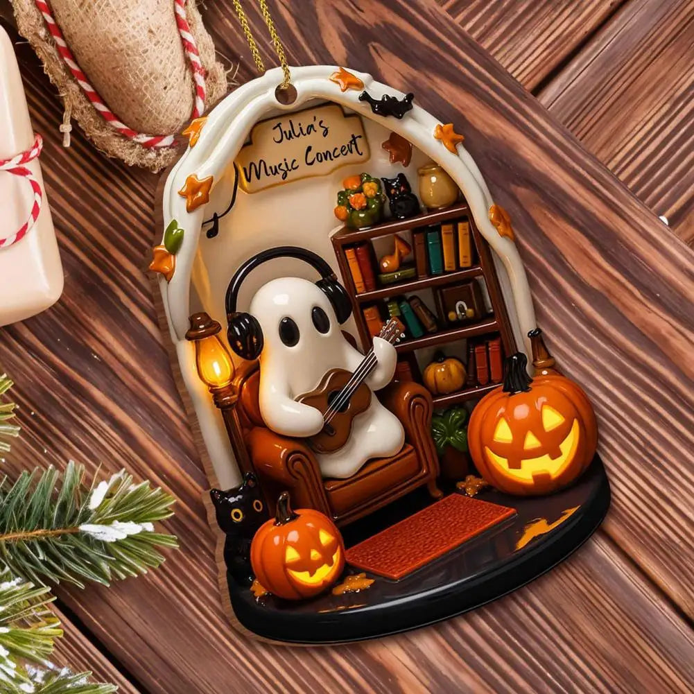 Halloween Ghost Acrylic Ornaments — Spooky-Cute Reading Décor