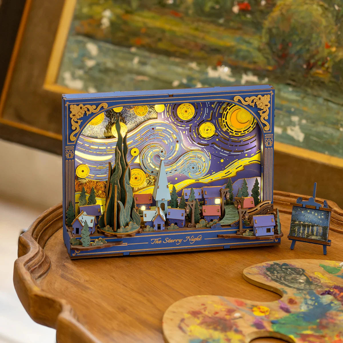 Robotime The Starry Night - 3D Moving Wood Puzzle