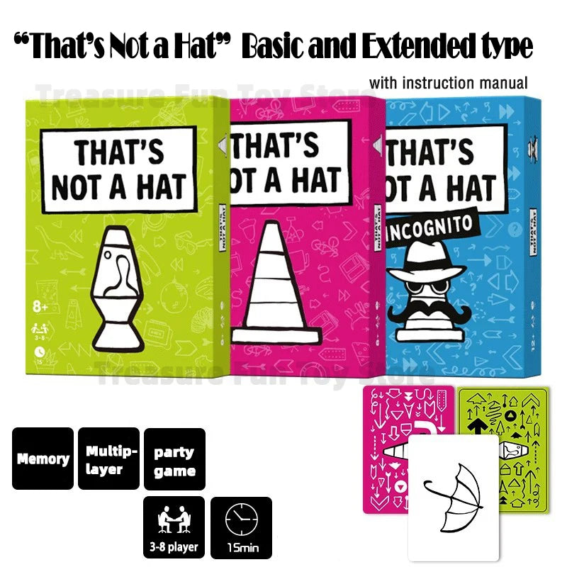 That's Not a Hat — Hilarious Memory & Bluffing Party Card Game