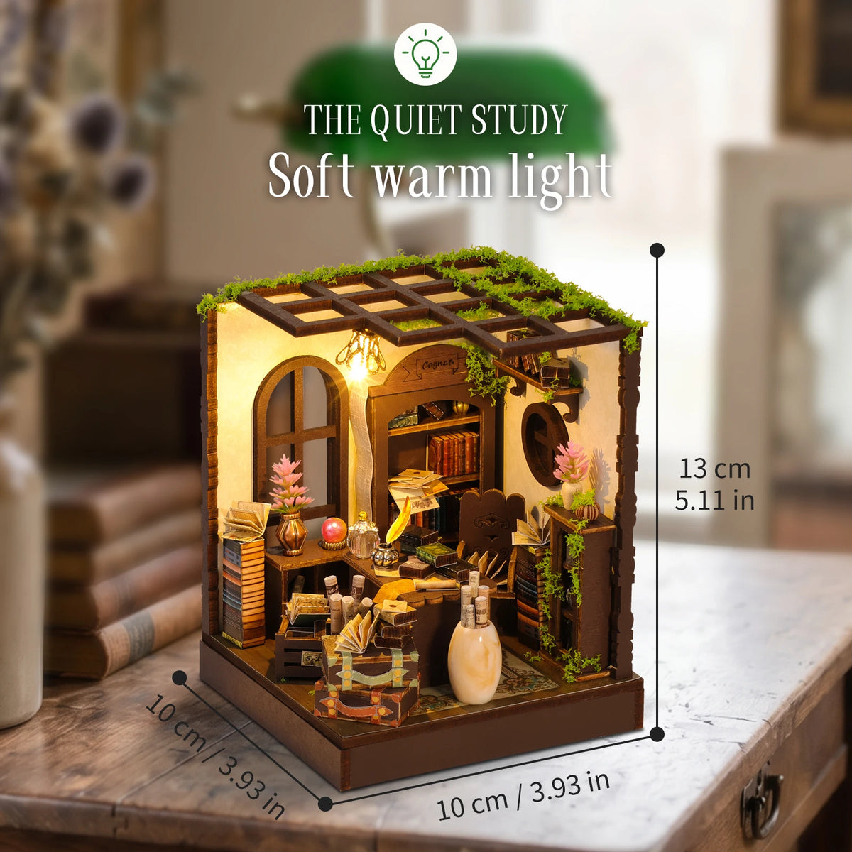 Magic Book Nook — DIY Wooden Miniature Bookshelf Kit