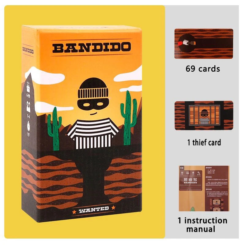 Bandido / Bandida Board Game — Cooperative Strategy Escape Adventure