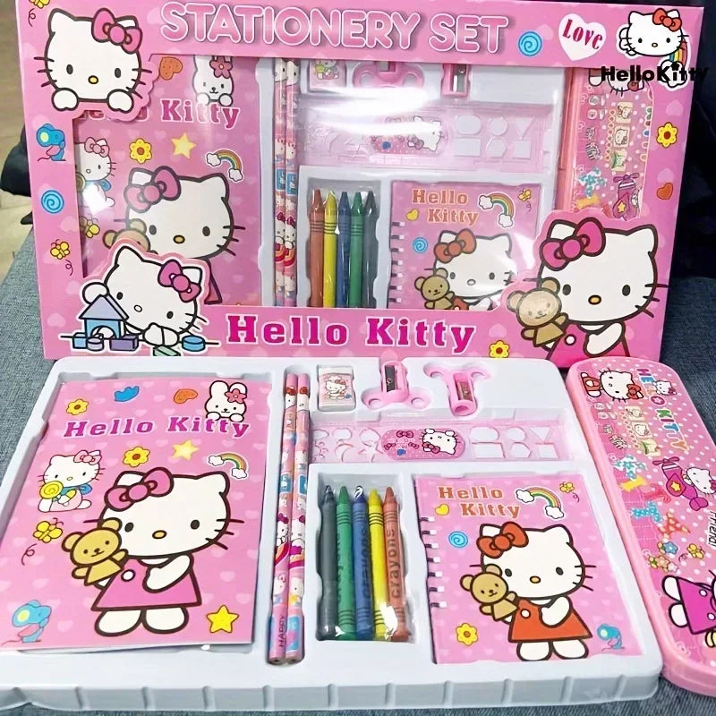 Sanrio Hello Kitty 14-Piece Stationery Gift Set — Cartoon Student Pack