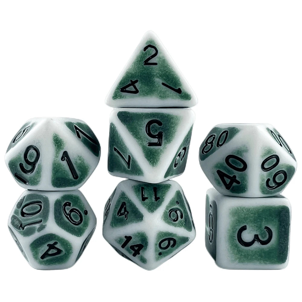 Retro Effect Polyhedral Dice Set for D&D & RPGs