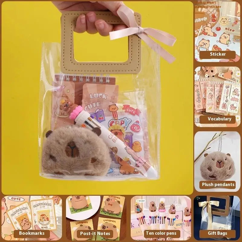 Capybara Club — Kawaii Stationery & Accessories Gift Set