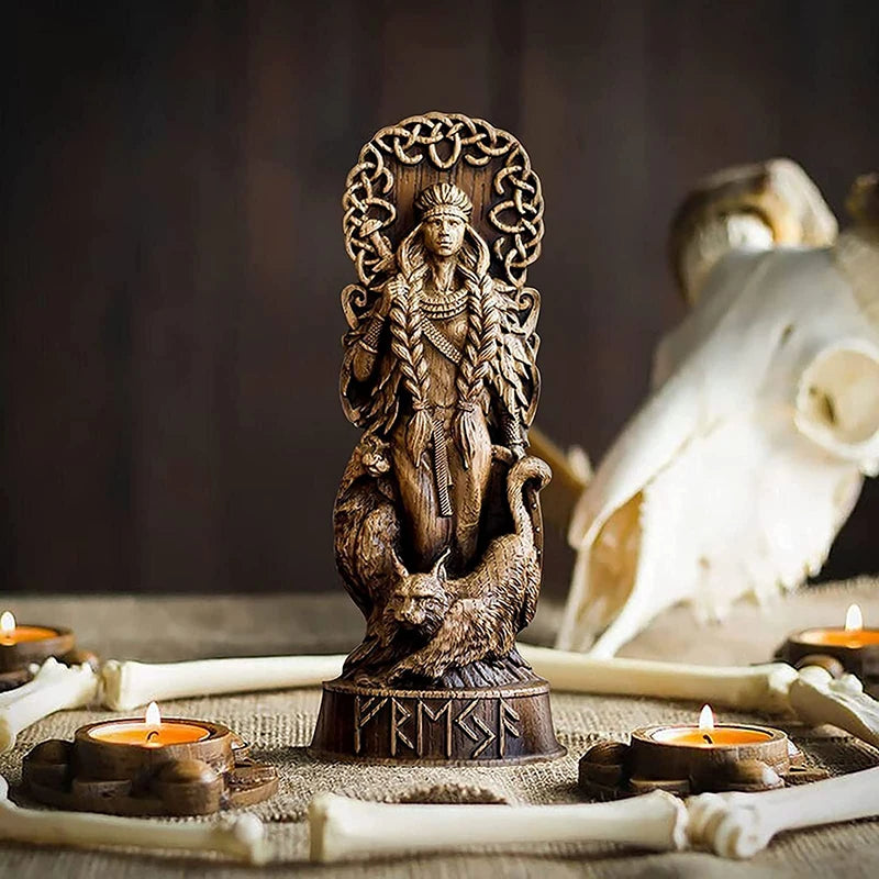 Norse Gods Statues — Odin, Thor, Loki & Freya Viking Mythology Sculptures
