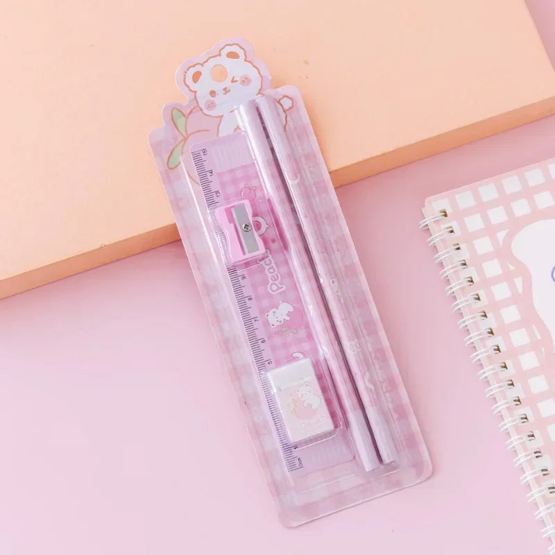 Little Scribblers — Cartoon Stationery Gift Set (5 Pieces)