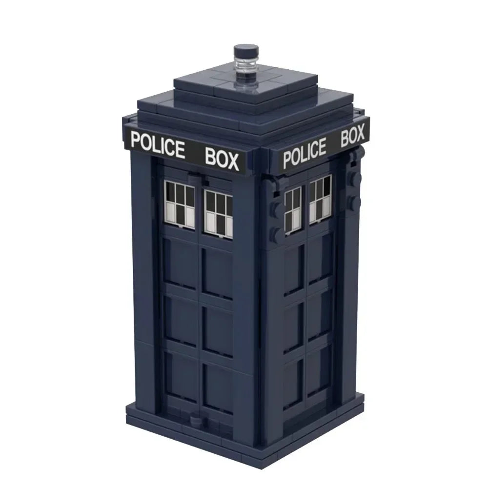 Vintage Police Box Building Block Model