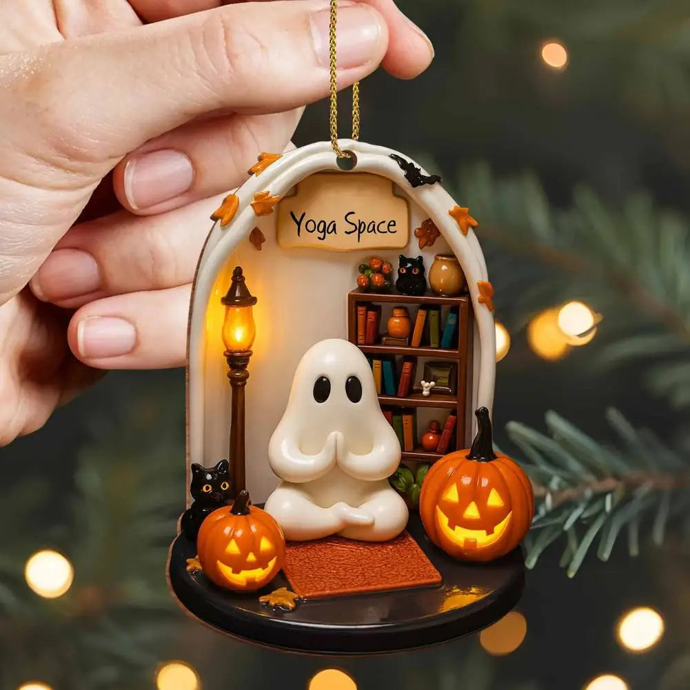 Halloween Ghost Acrylic Ornaments — Spooky-Cute Reading Décor