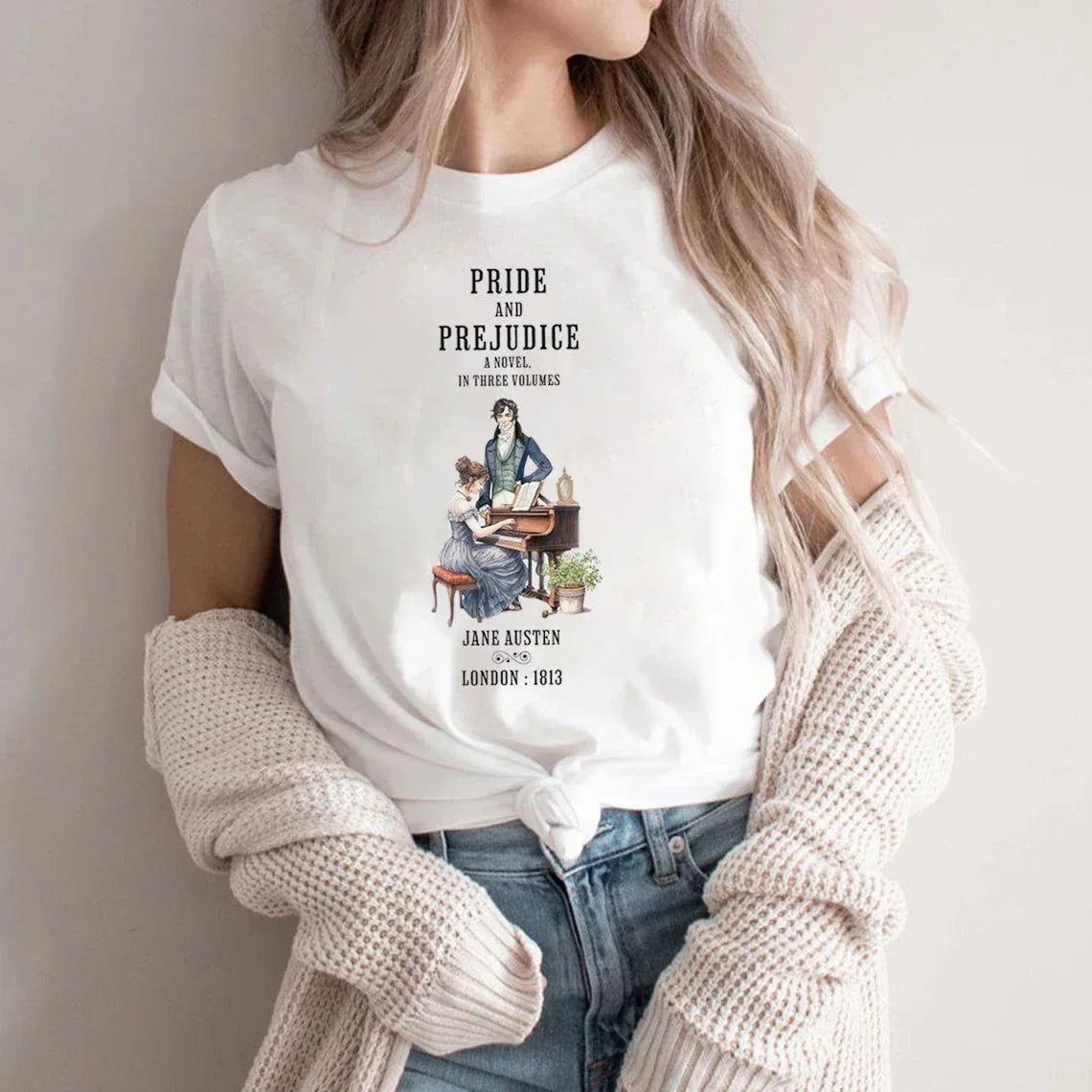 Pride and Prejudice T-Shirt — Mr Darcy & Lizzy Literary Tee