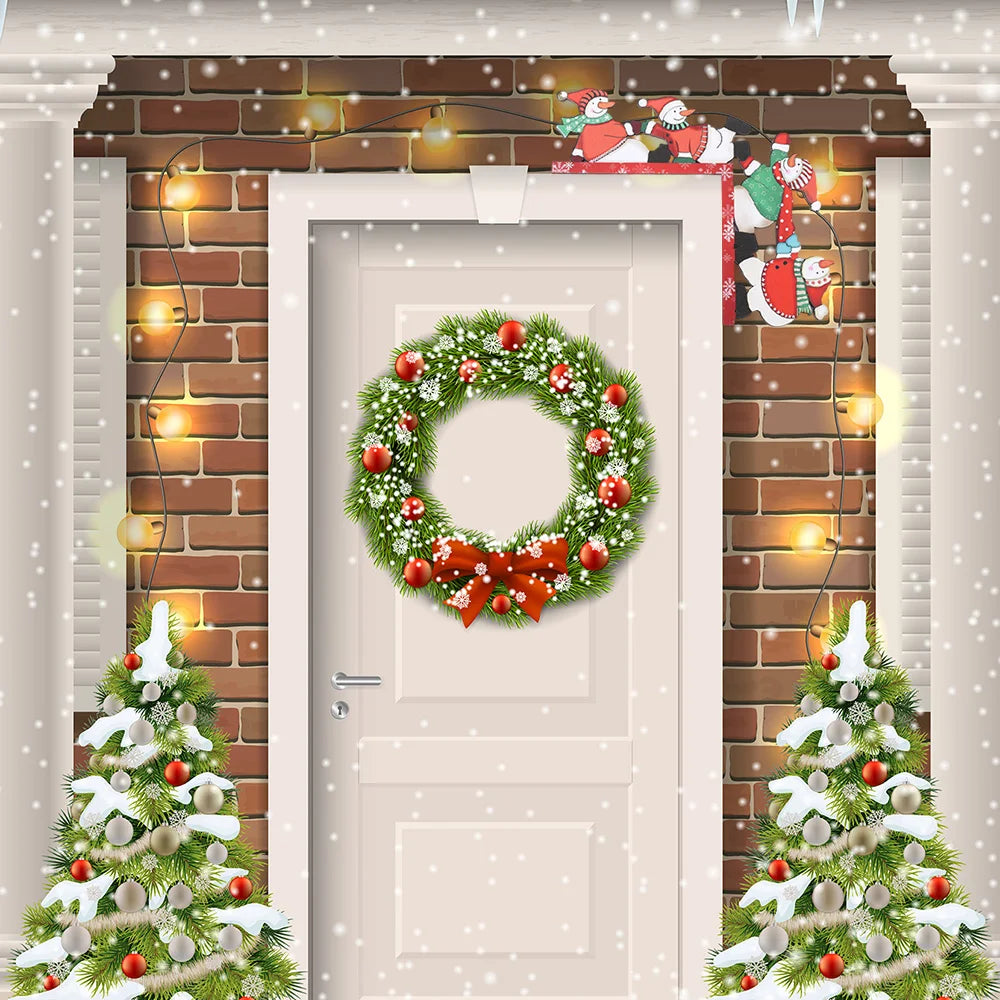 Christmas Wooden Corner Snowman Decoration — Cute Cartoon Snowmen for Shelves, Door Frames & Bookcases | Festive Wooden Ornament