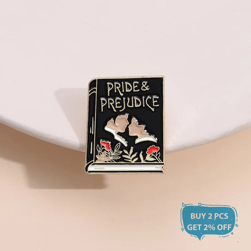 “Pride & Prejudice” Enamel Pin — Darcy & Elizabeth