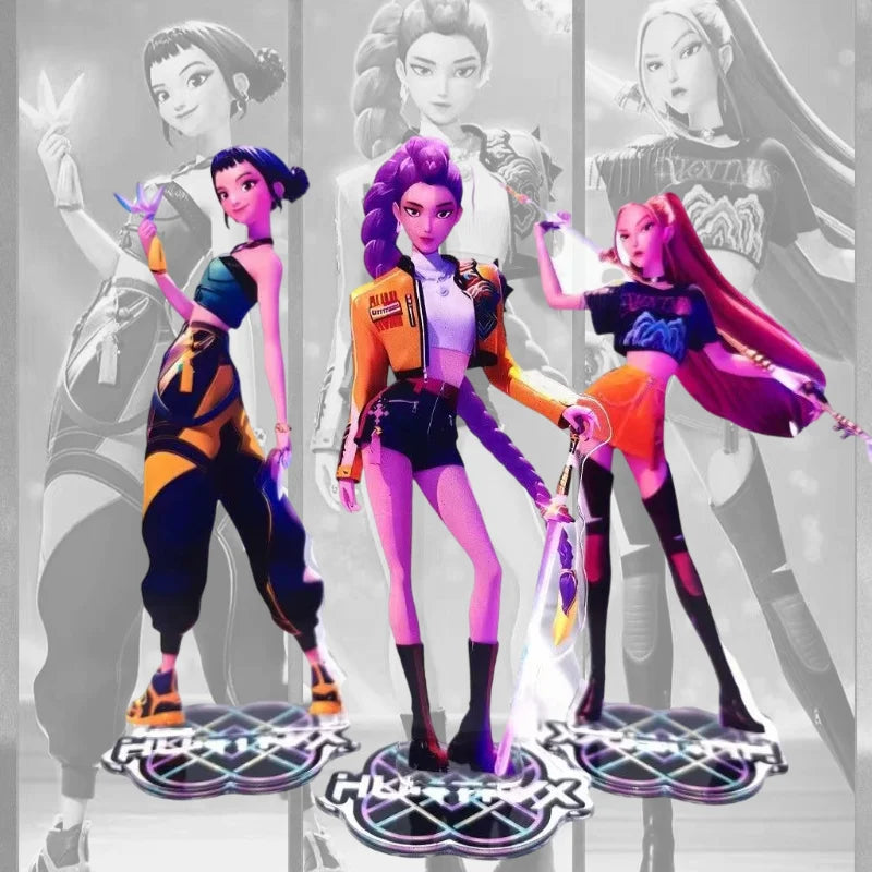 K-Pop Demon Hunter Acrylic Stand Figures — Rumi, Mira & Zoey