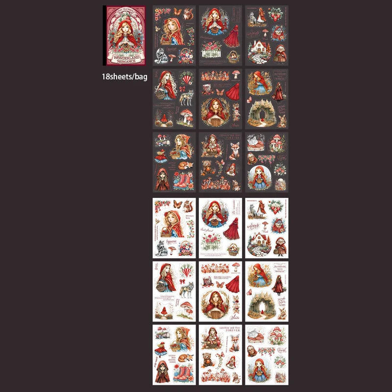 Fairy Tale Sequel Series Sticker Books (18-Piece Set)