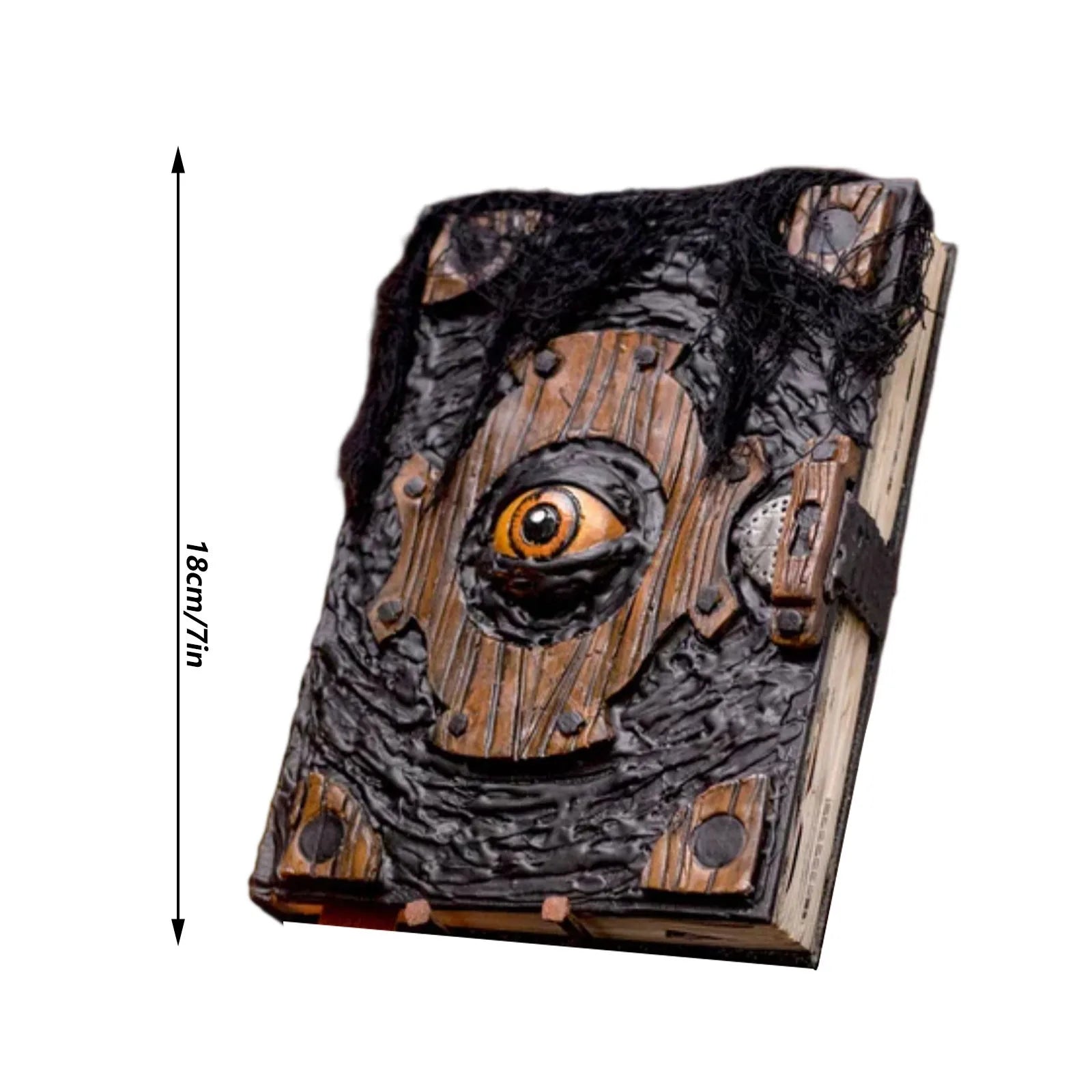 “Demon’s Eye” Cursed Tome — Horror Book Display Prop (Desk/Shelf)