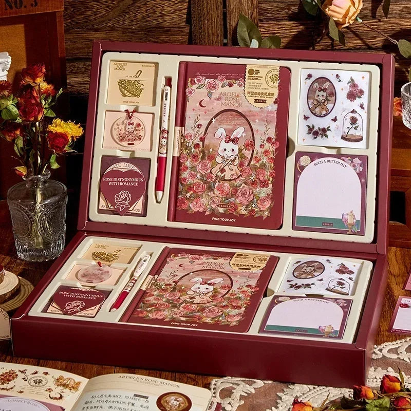 Cute Korean Handbook Stationery Gift Set — Charming Desk & Diary Essentials