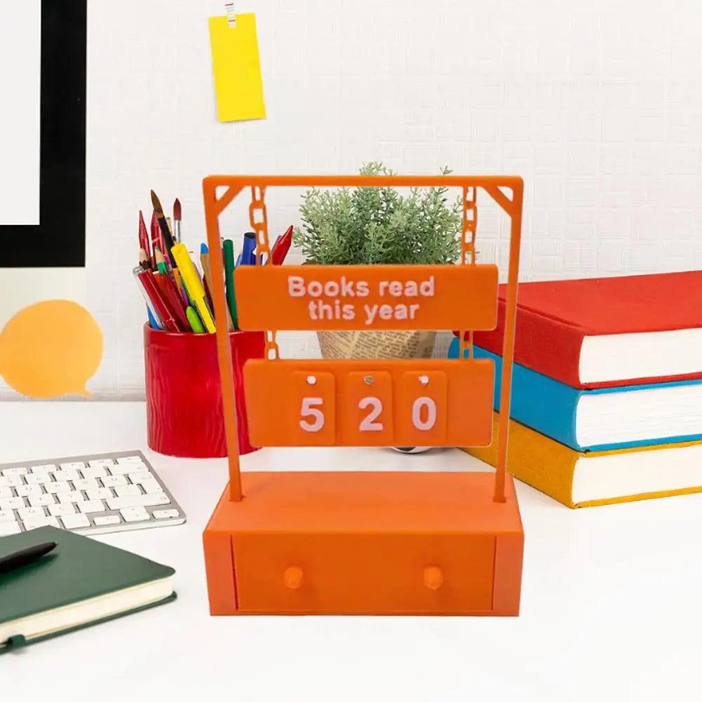 “Books Read This Year” Counter — Bookish Desk/Bookshelf Tracker