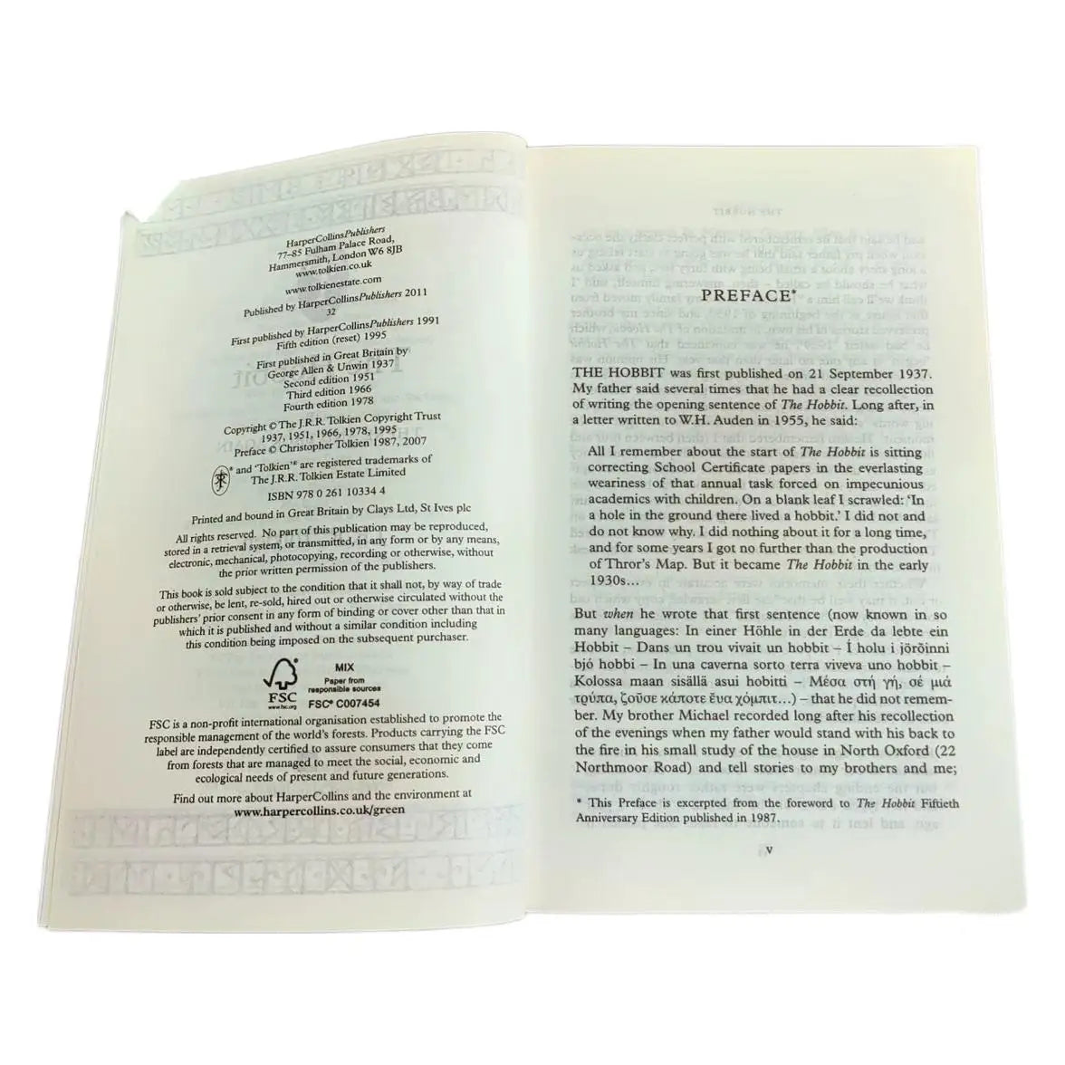 The Hobbit by J.R.R. Tolkien