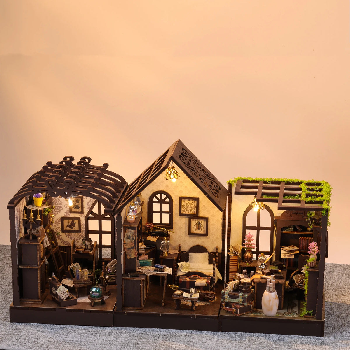 Magic Book Nook — DIY Wooden Miniature Bookshelf Kit