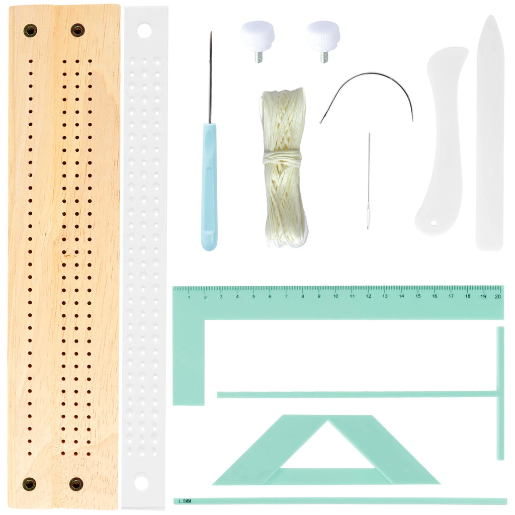 DIY Bookbinding & Scrapbook Kit — Cover Rulers or Complete Stitching Set