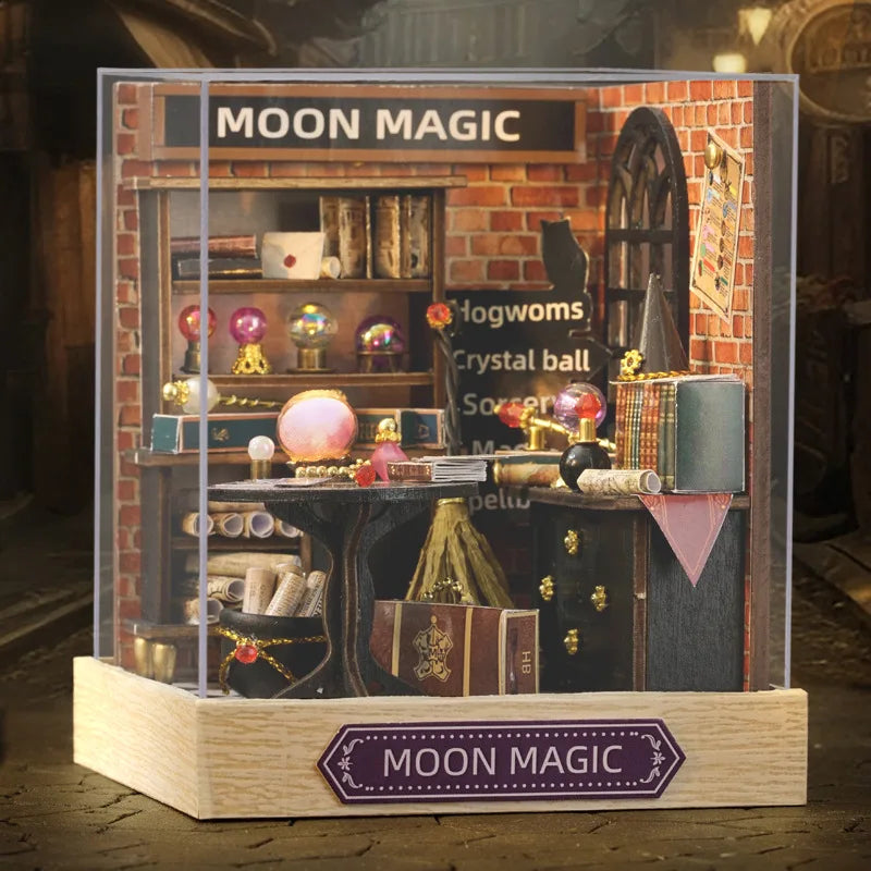 Mini DIY Wooden Dollhouse Room Kit