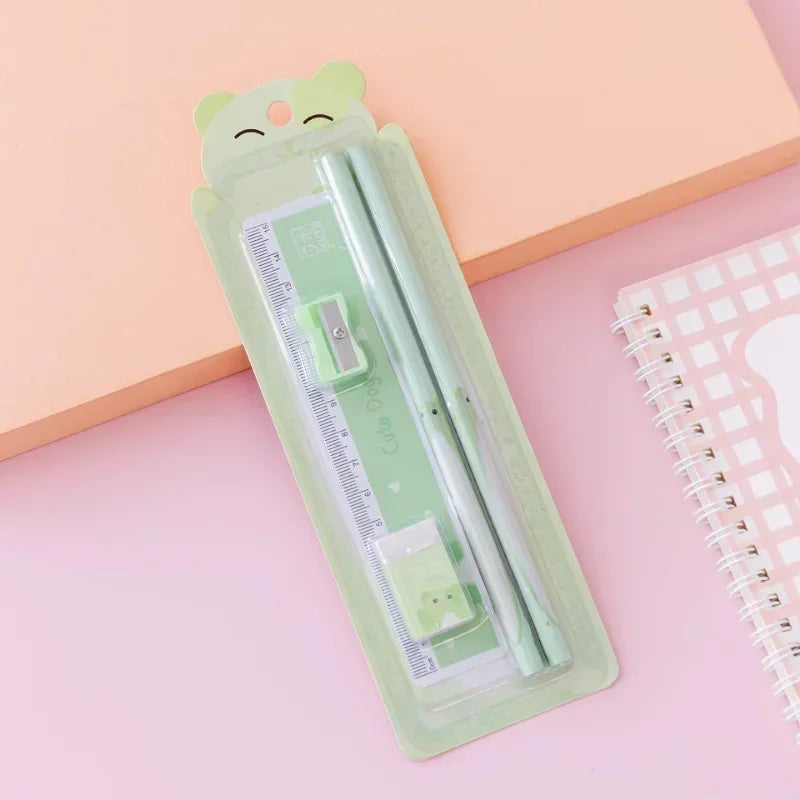 Little Scribblers — Cartoon Stationery Gift Set (5 Pieces)