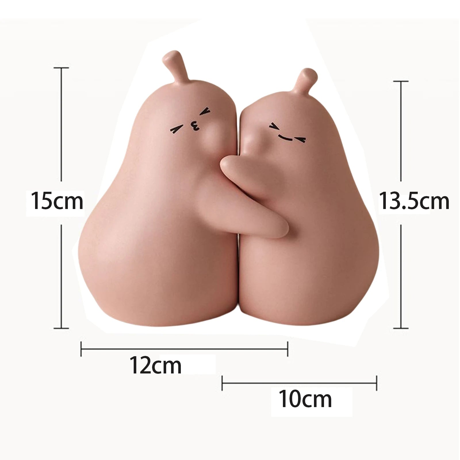 Resin Rabbit Hugging Bookends — Adorable Shelf Companions