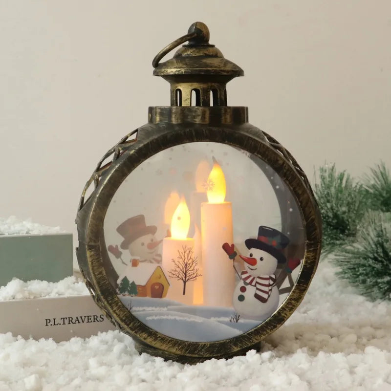 Retro Christmas Night Lights – Festive Mini Lamps for Windows, Desks & Holiday Displays