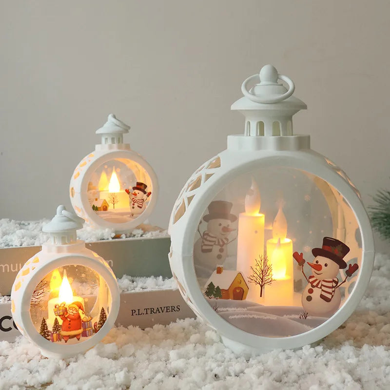 Retro Christmas Night Lights – Festive Mini Lamps for Windows, Desks & Holiday Displays