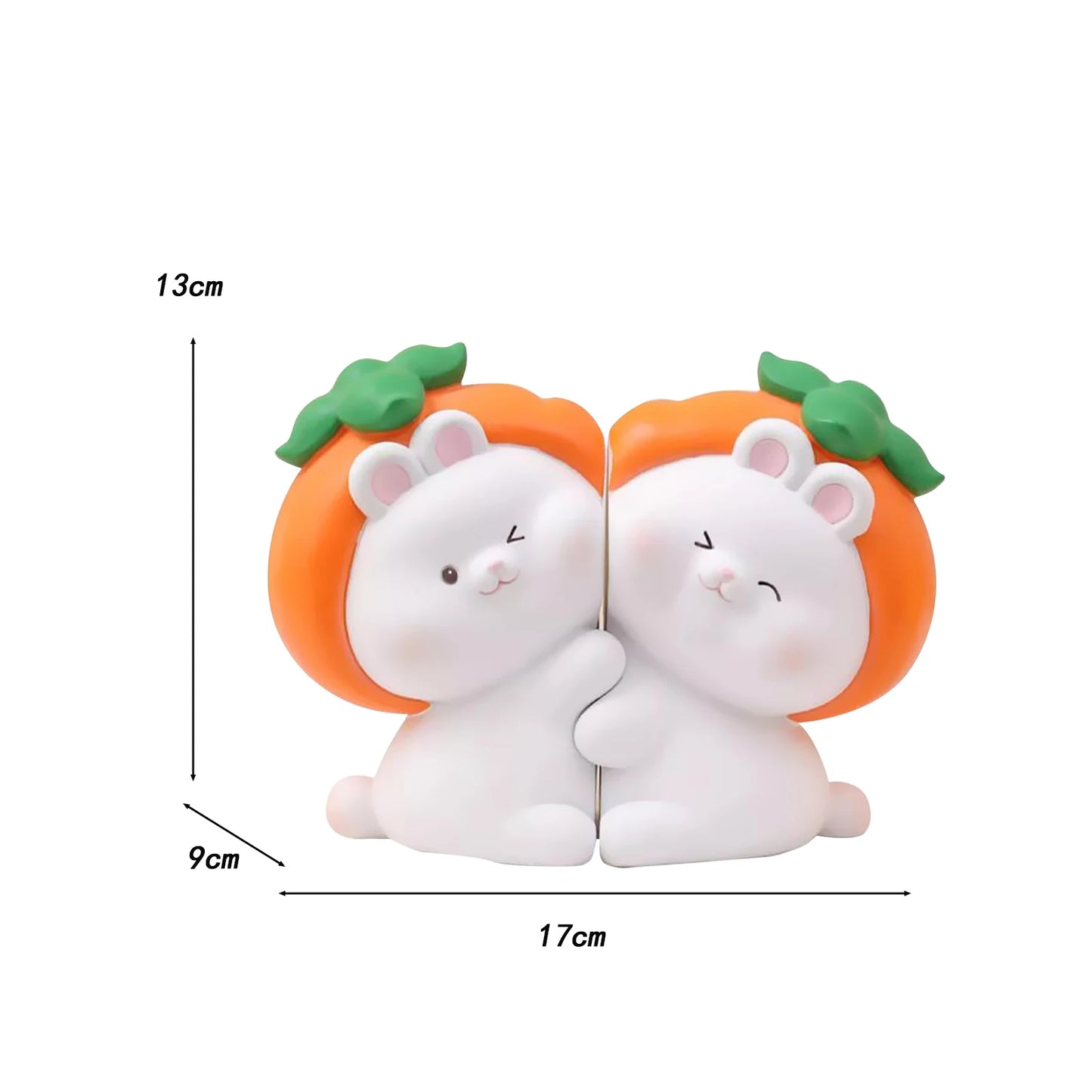 Cute Decorative Bookends - Choice of Cat, Duck, Rabbit or Banana