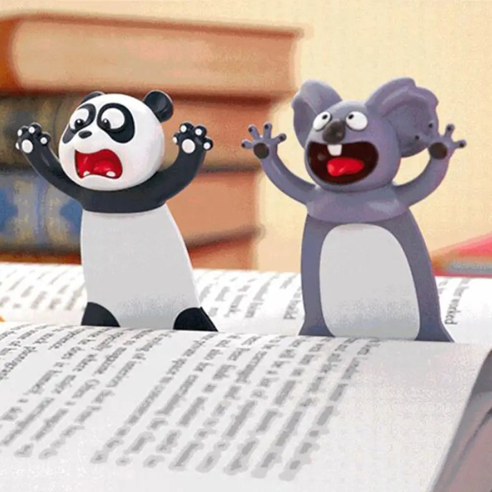 Squished Critter 3D Bookmarks — Cute Cartoon Animal Page-Savers